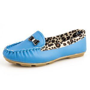 New Casual Leisure Shoes Single Women Leather Shoes
