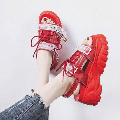 Women 8cm Wedge High Heels Shoes