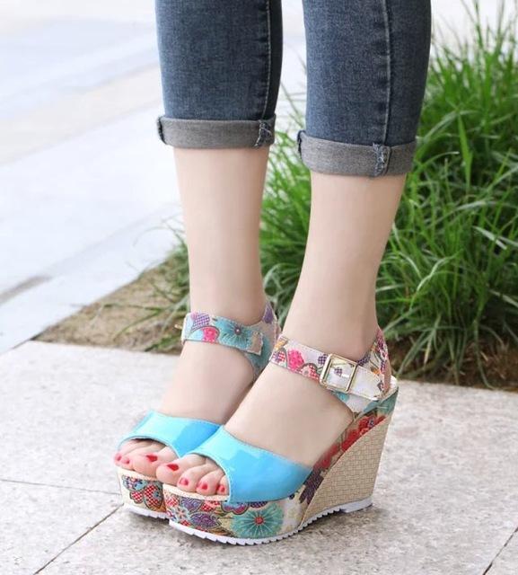 Women Sandals Summer Platform Wedges Casual Shoes