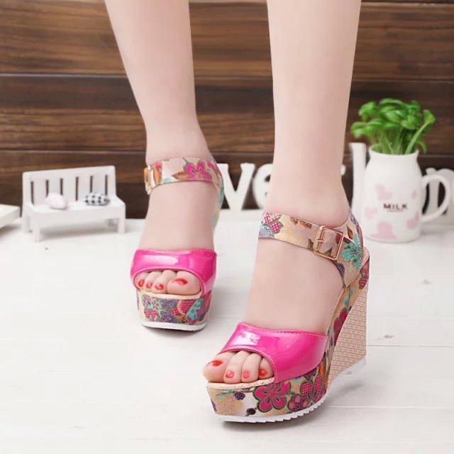 Women Sandals Summer Platform Wedges Casual Shoes