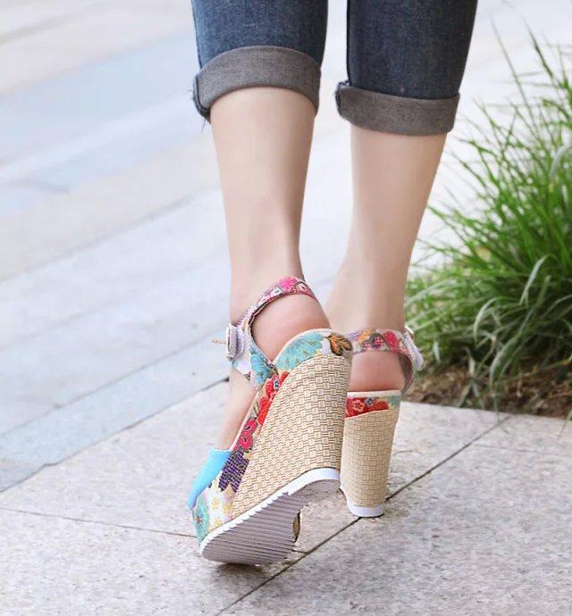Women Sandals Summer Platform Wedges Casual Shoes
