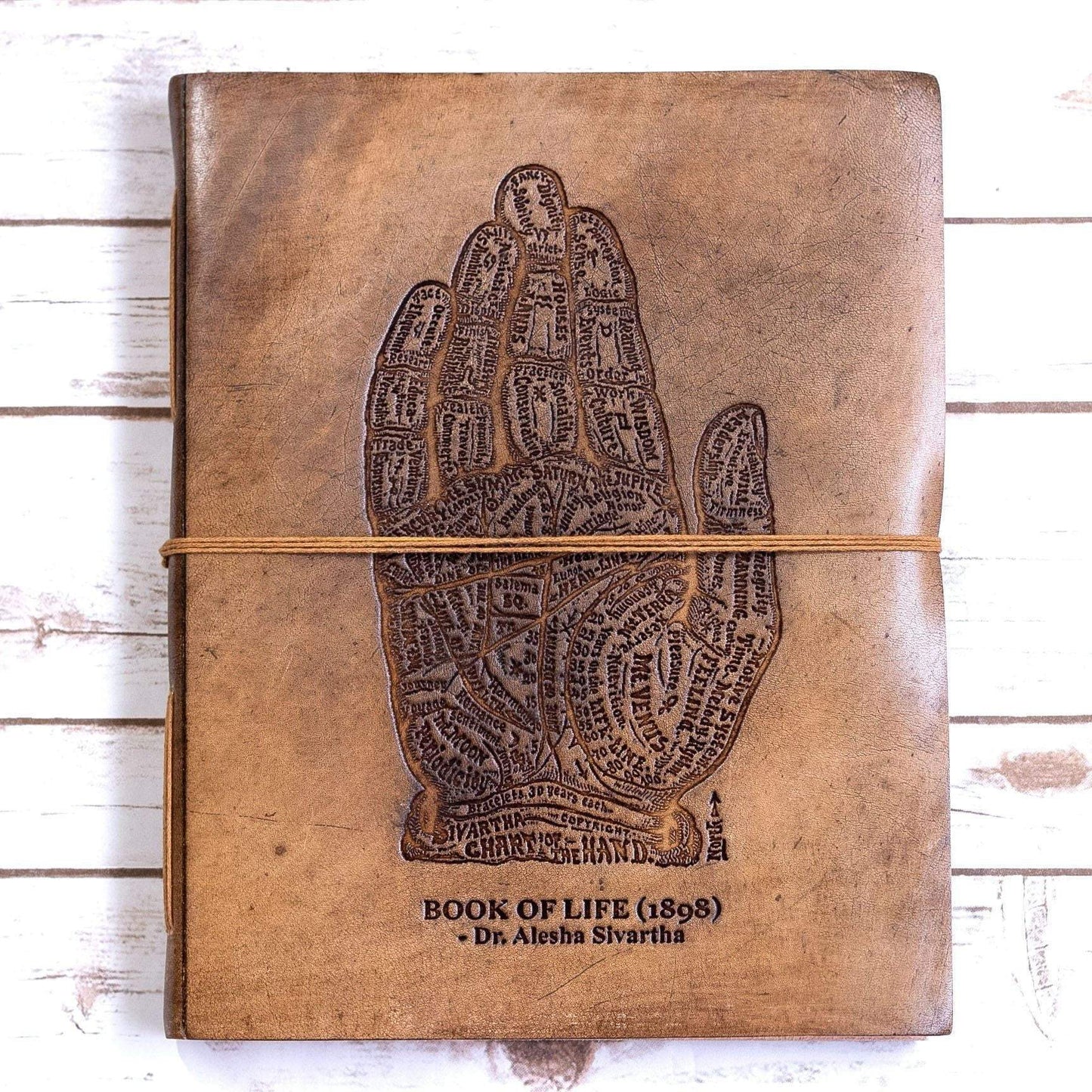 The Chart Of Hand Oversized Large Handmade Leather Journal
