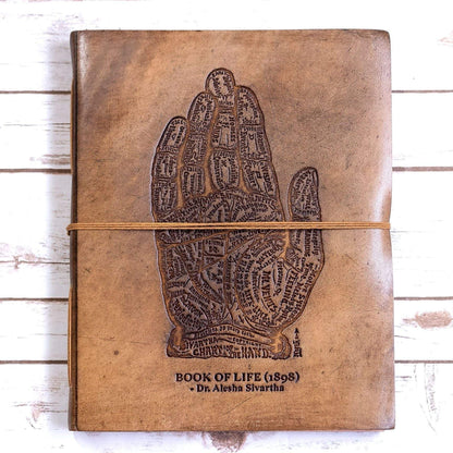 The Chart Of Hand Oversized Large Handmade Leather Journal