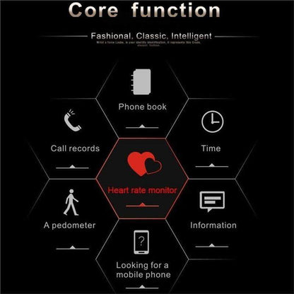 K88H Smartwatch MTK2502 Bluetooth Smart Watch Heart Rate Monitor Pedometer Dial for Android IOS
