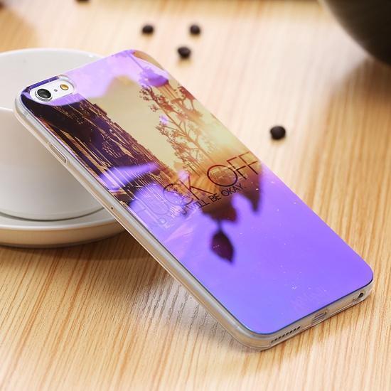 Blue Ray Light Phone Case - Modern Transparent iPhone Case