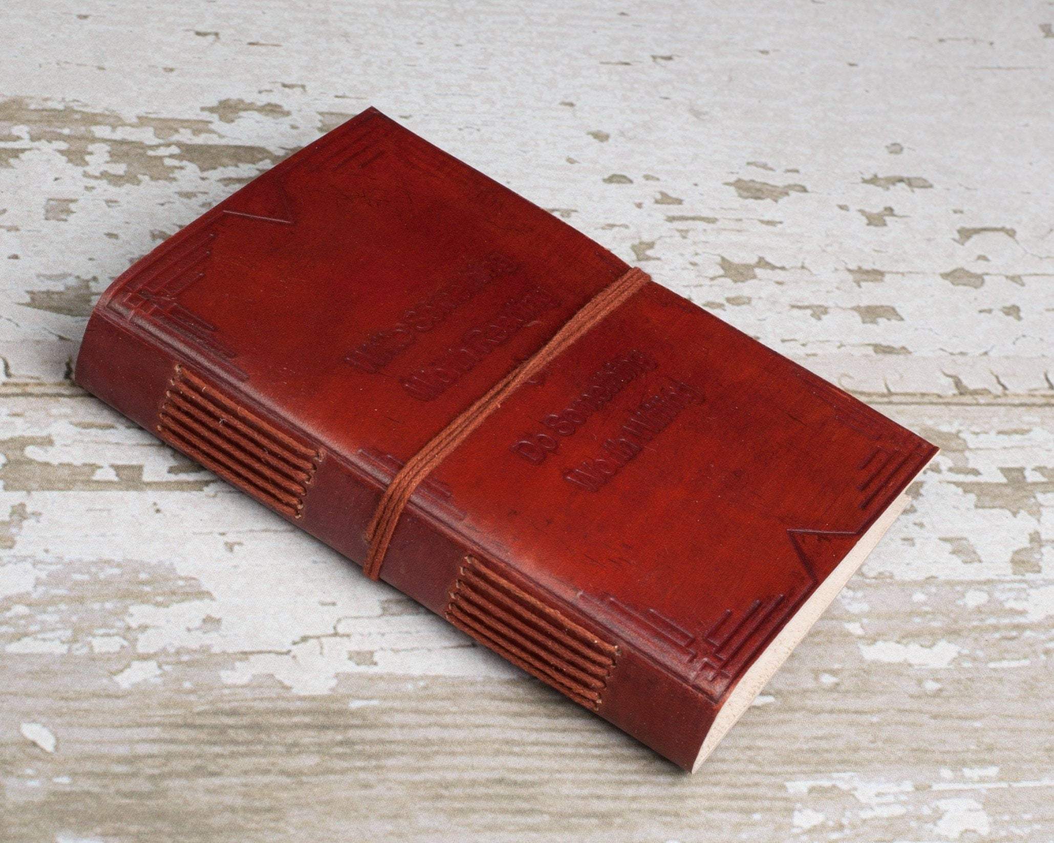 "Write Something Worth Reading" Handmade Leather Journal