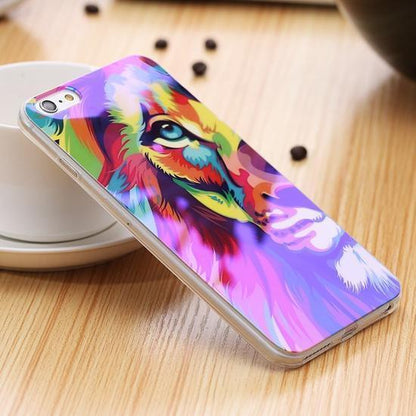 Blue Ray Light Phone Case - Modern Transparent iPhone Case