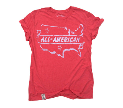 All American: Tri-Blend Short Sleeve T-Shirt