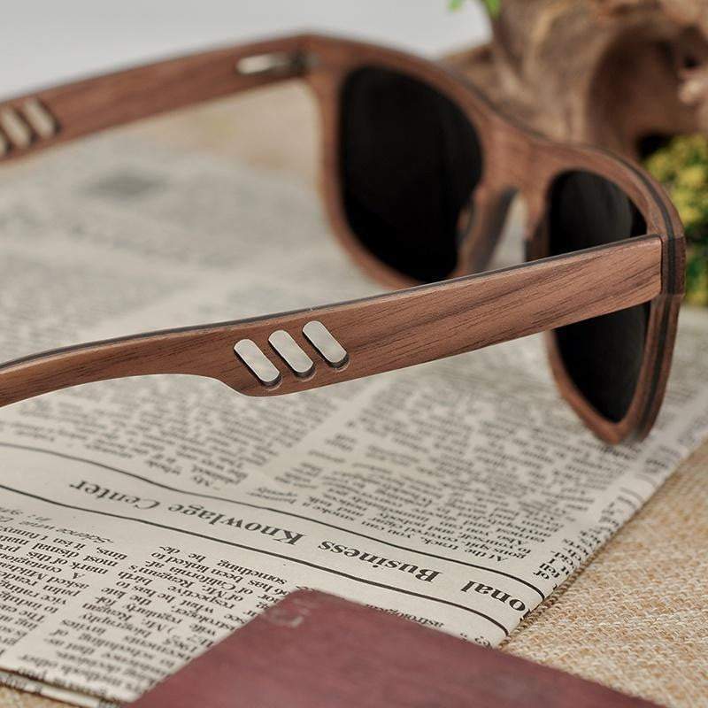 BOBO BIRD Vintage Wooden Polarized Sunglasses