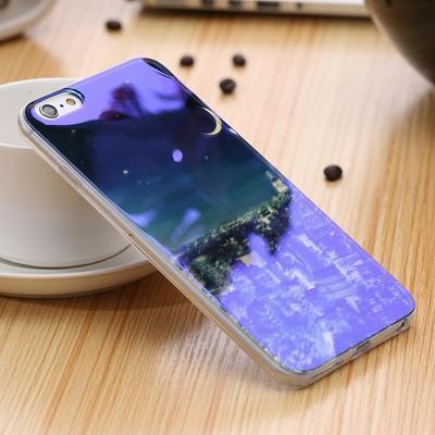 Blue Ray Light Phone Case - Modern Transparent iPhone Case