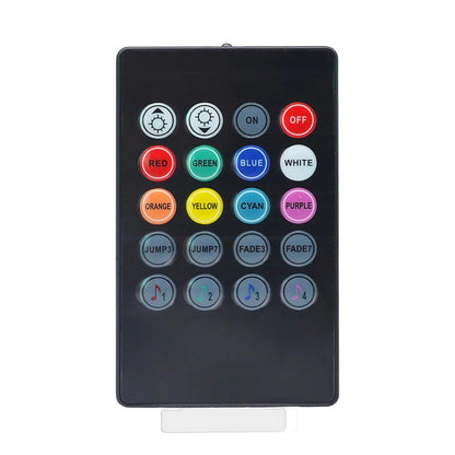 Car RGB LED Strip Light Wireless Remote and Voice Control