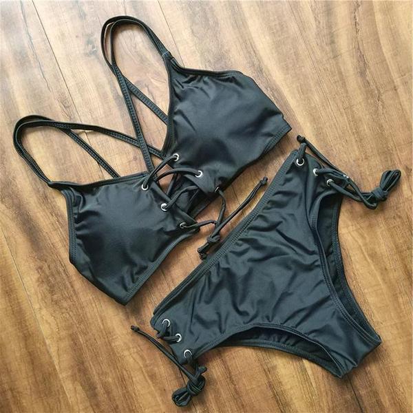 Push Up Lace Bikini Set