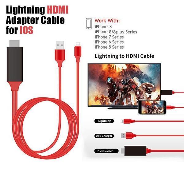 Lighting HDMI Adapter Cable For IOS
