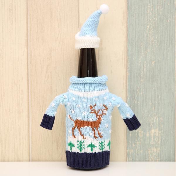 Knitted Christmas Bottle Set