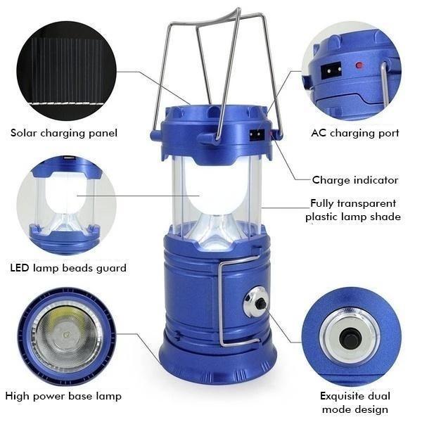 3-in-1 LED Solar Camping Lantern