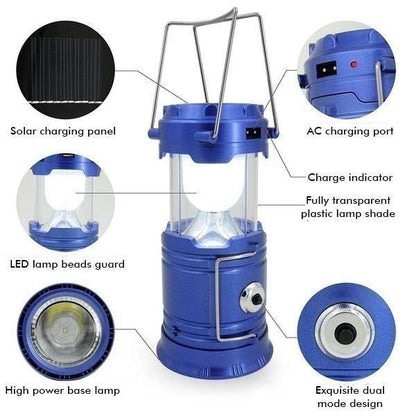 3-in-1 LED Solar Camping Lantern