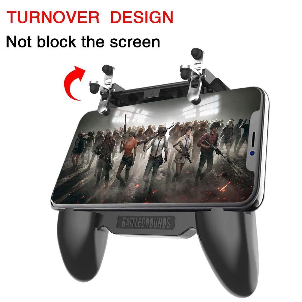 Mobile Gaming Controller--Trigger L1R1 & 2000 mAh Power Bank & Cooler Fan 3 in 1 For PUBG/Fortnite