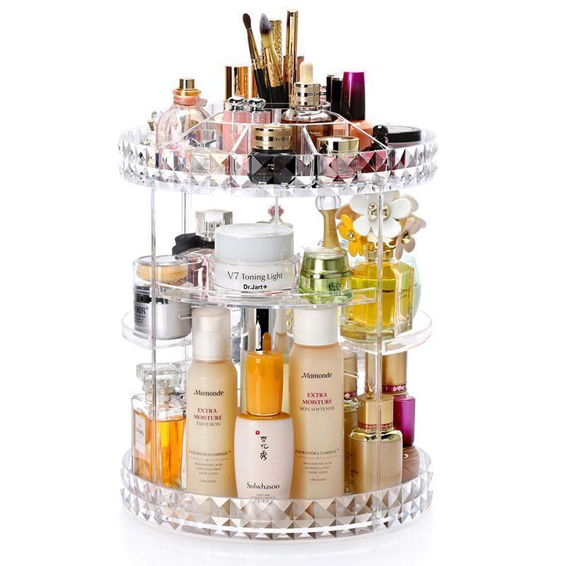 Rotating Cosmetic Storage Box