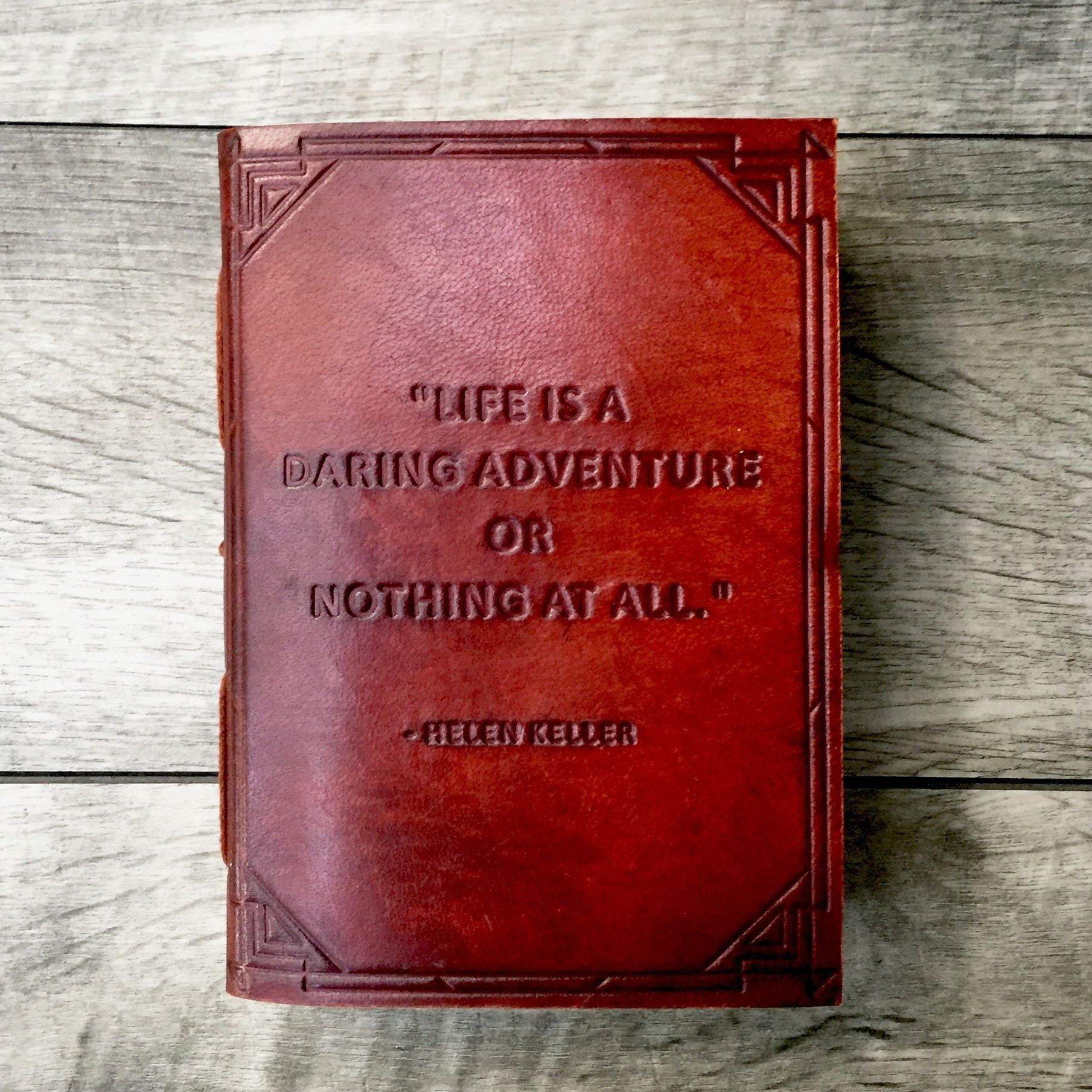 "A Daring Adventure" Handmade Leather Journal