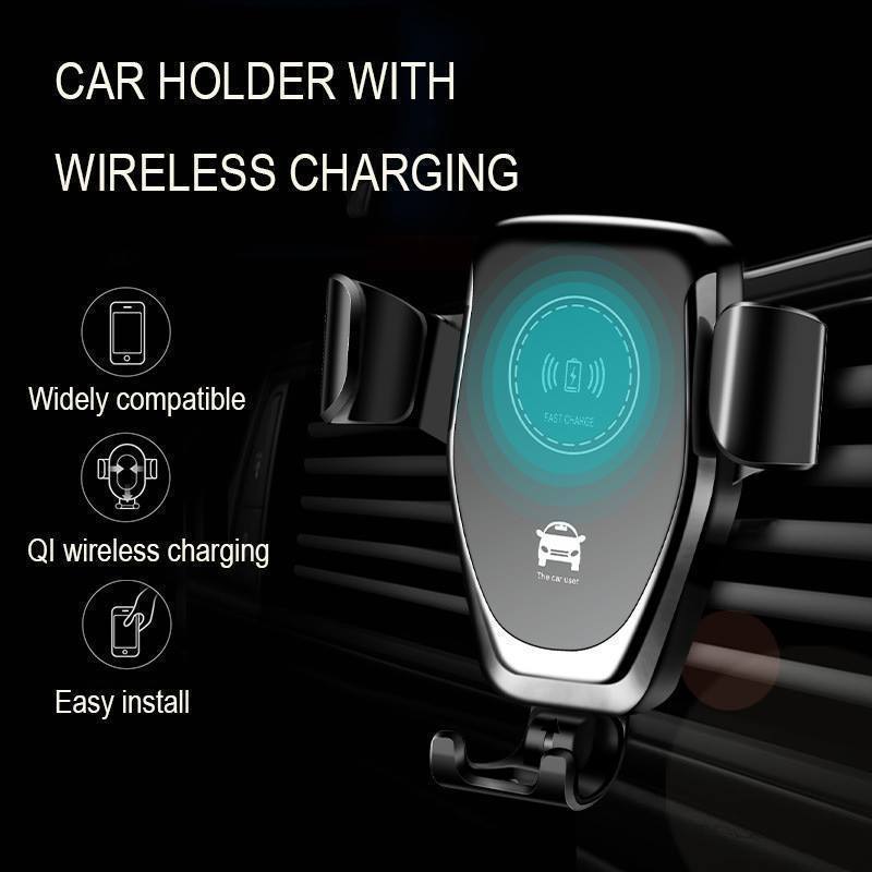 Super Fast Wireless Car Charger for iPhones & Samsung