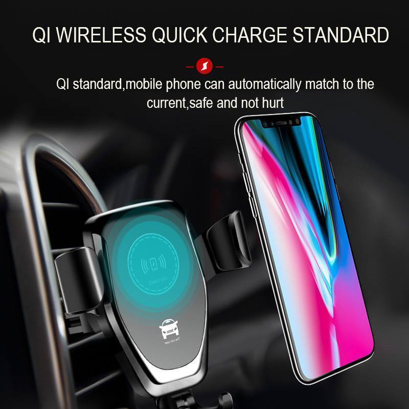 Super Fast Wireless Car Charger for iPhones & Samsung