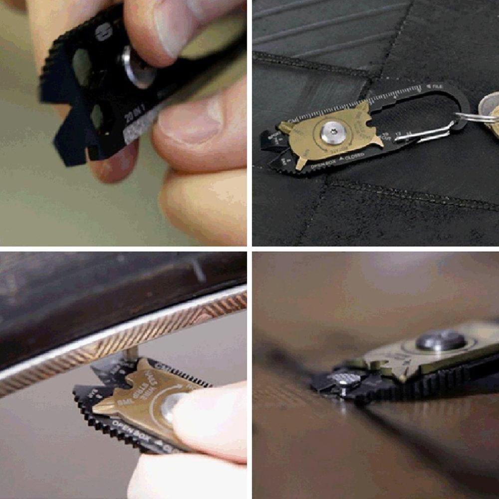 20 in 1  Keychain -  Can Solve All The Problems You Life Or Outdoor