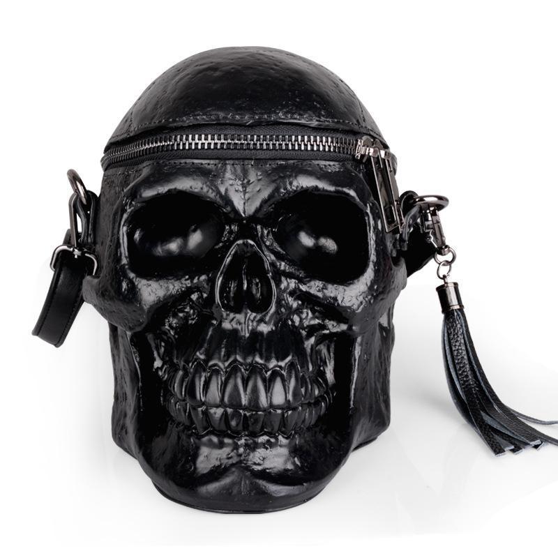 Skeleton Head Black Skull Bag