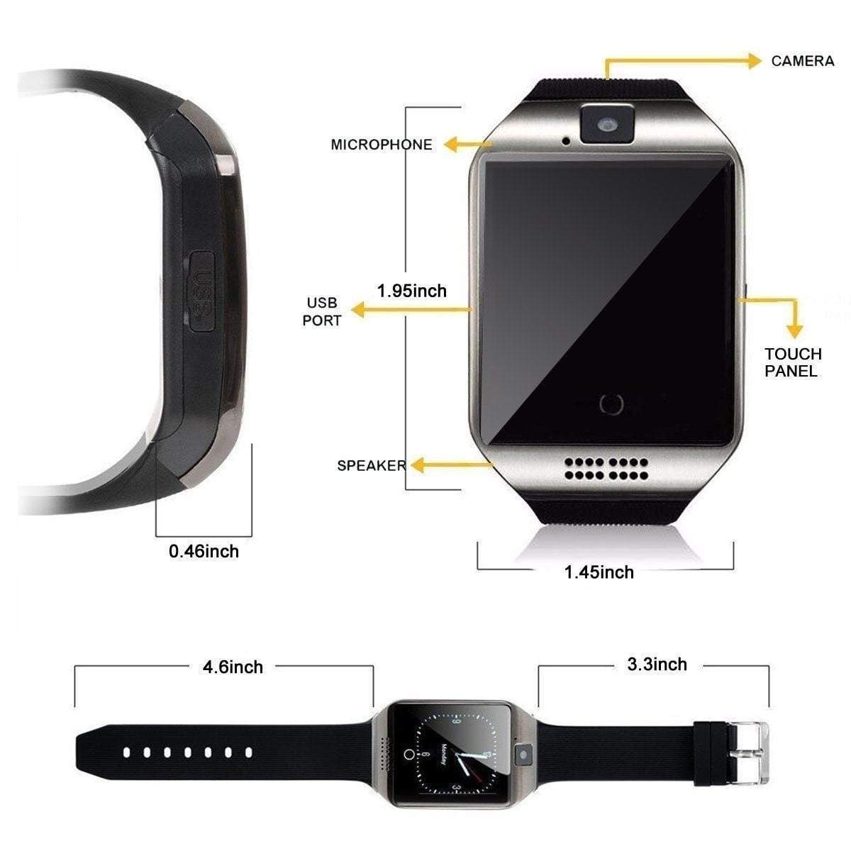 Bluetooth Smart Watch Pedometer Sleep Monitor