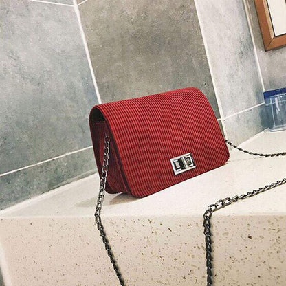 Quilted Chain Shoulder Crossbody Handbag