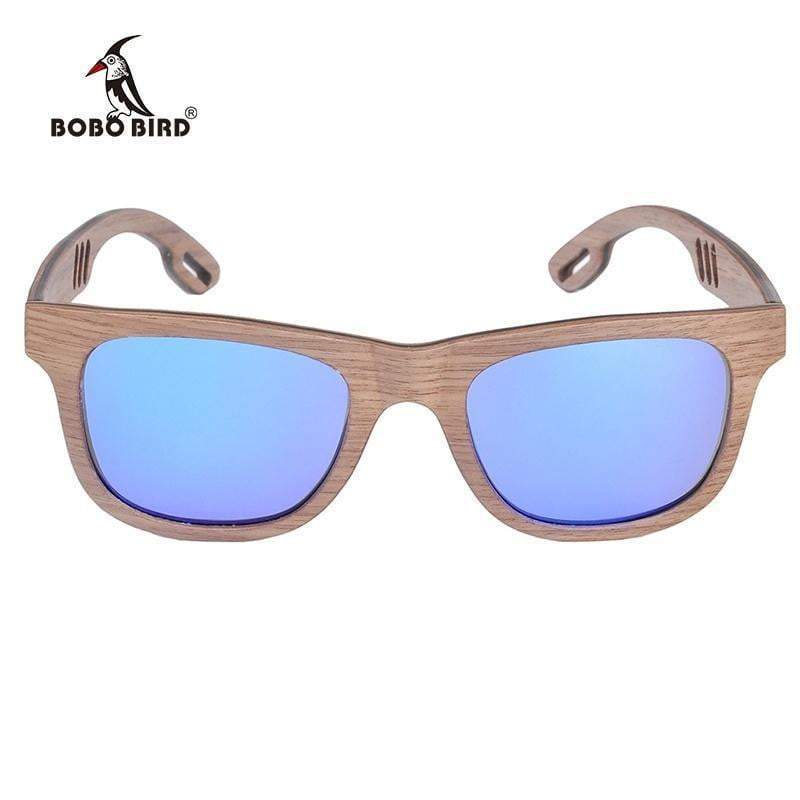 BOBO BIRD Vintage Wooden Polarized Sunglasses