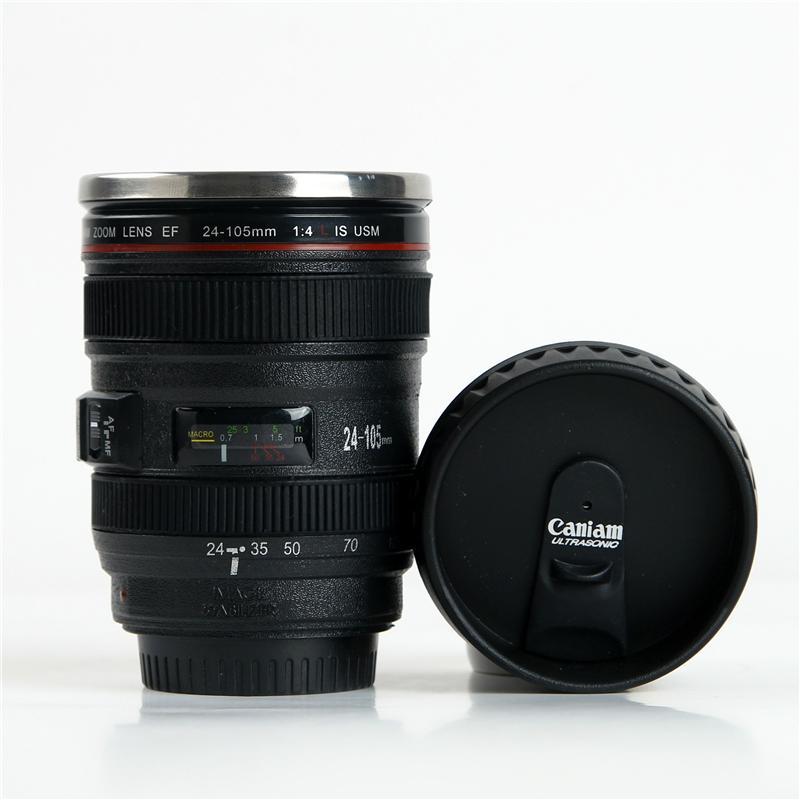 400ml Camera Lens Coffee Thermos