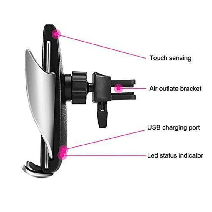 Wireless Automatic Sensor Car Phone Holder and Charger