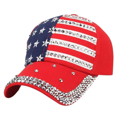 Women Men American Flag Baseball Cap Snapback Hip Hop Flat Hat