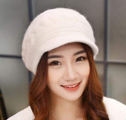 Fall Winter Beanies Knitted Rabbit Hats