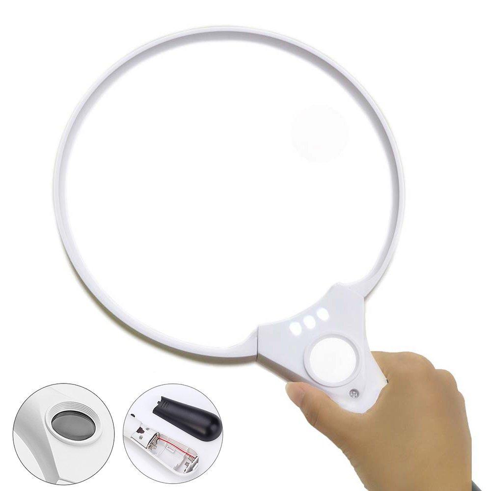 LED reading magnifier