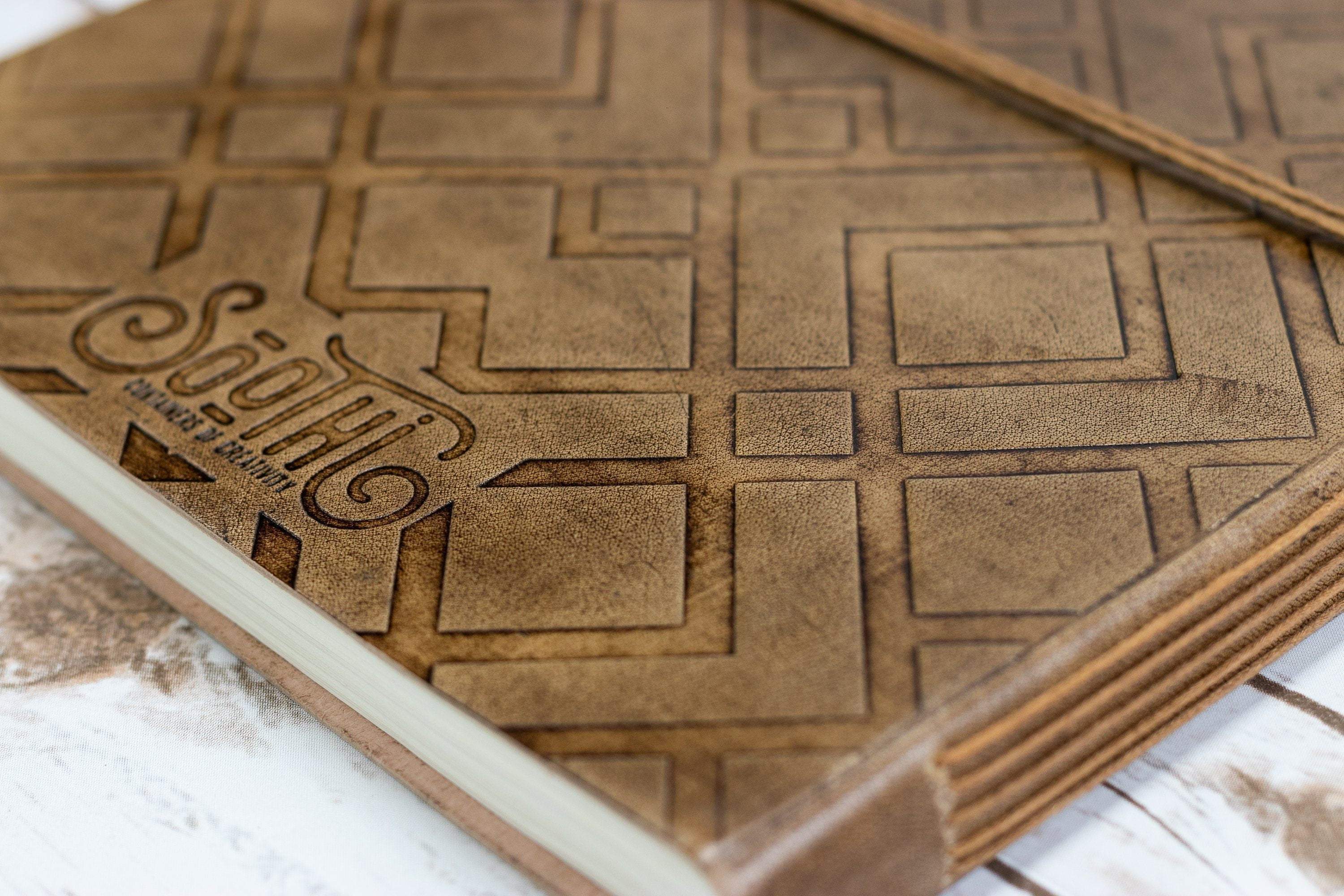 The Chart Of Hand Oversized Large Handmade Leather Journal