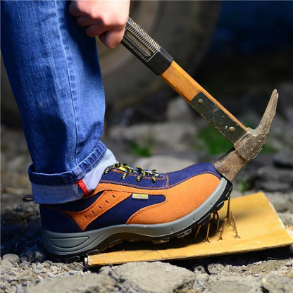 Mens Steel Toe Work Shoes with Anti Skid and Puncture Proof Surface
