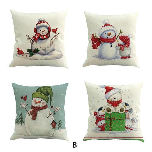Christmas Pillow Covers- 4 Piece Set