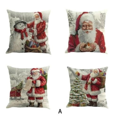Christmas Pillow Covers- 4 Piece Set