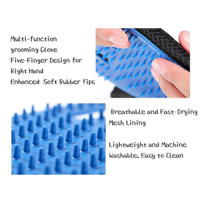 Pet Soft Silicone Brush Grooming Glove