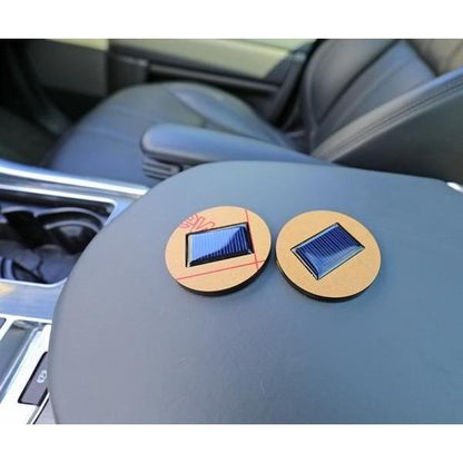 Solar Powered LED Car Cup Holder Lights (2-Pack)