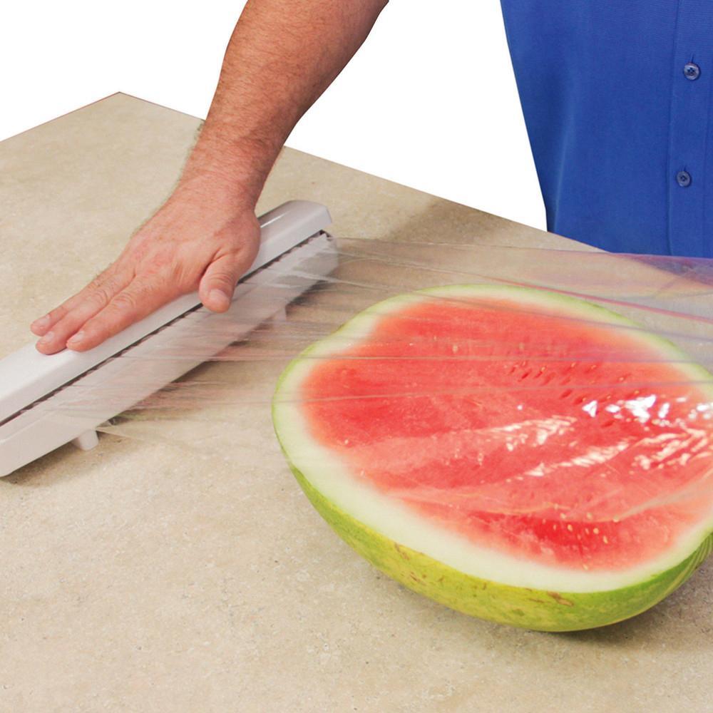 Plastic Wrap Dispenser - Makes Wrapping Food Super Easy!