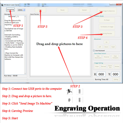 Intelligent Laser Engraving Machine 1000mW