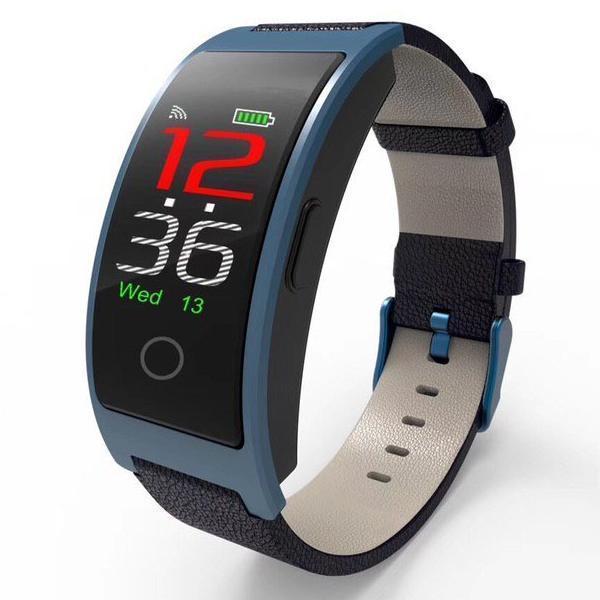 The Best Smart watch in 2019 - Measure Blood Pressure & Heart Rate in Real Time - Elegant Blue