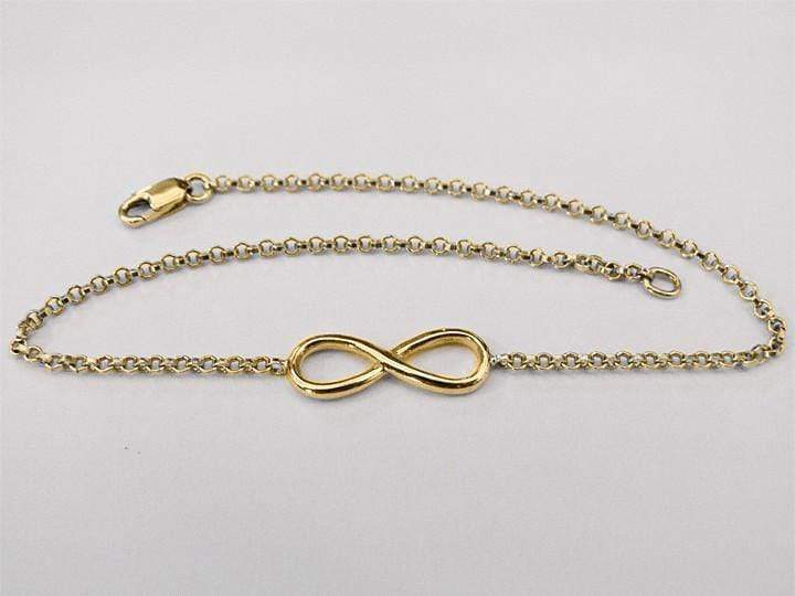 Infinity Vermeil Yellow Gold Chain Bracelet