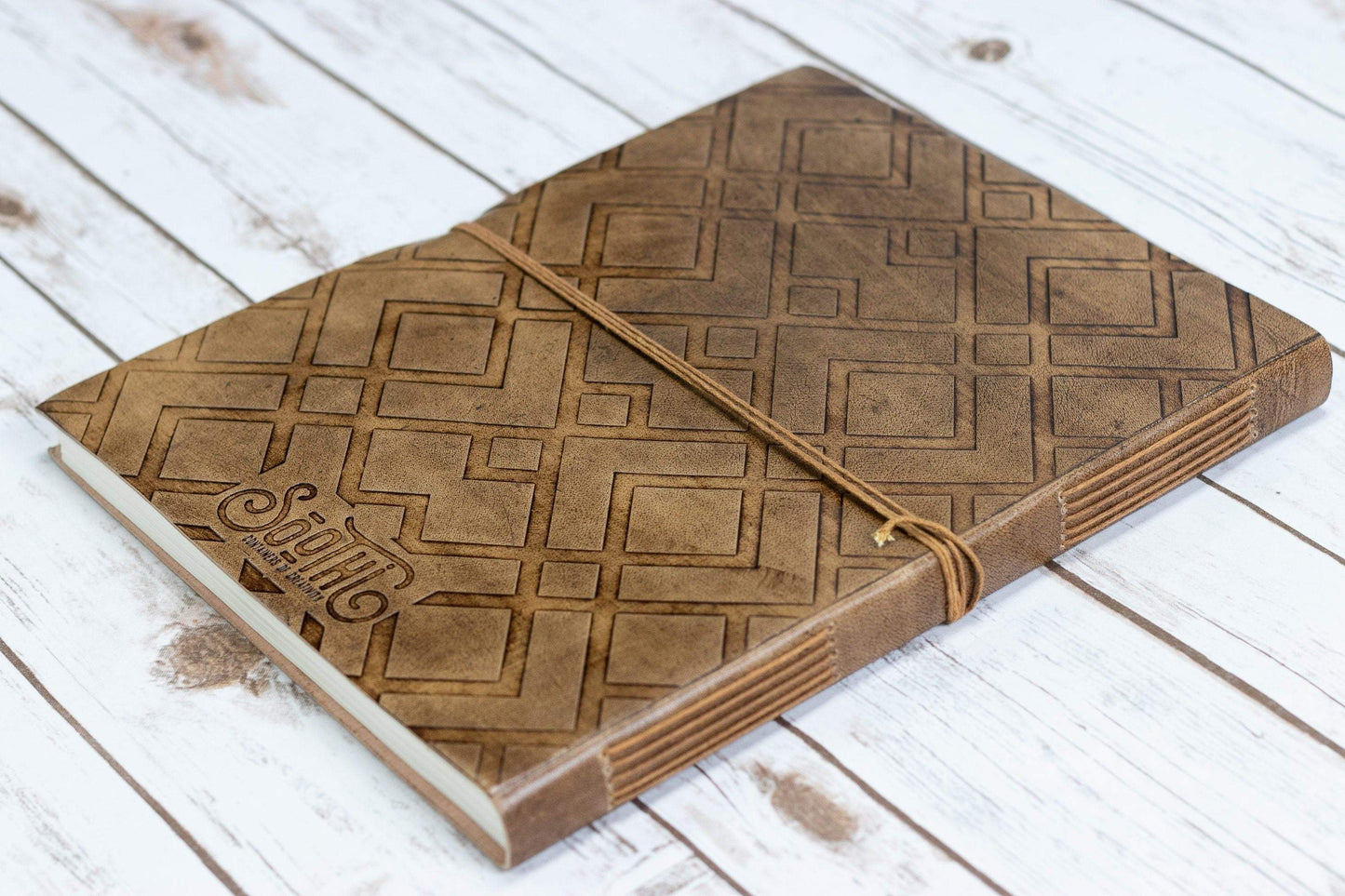 The Chart Of Hand Oversized Large Handmade Leather Journal