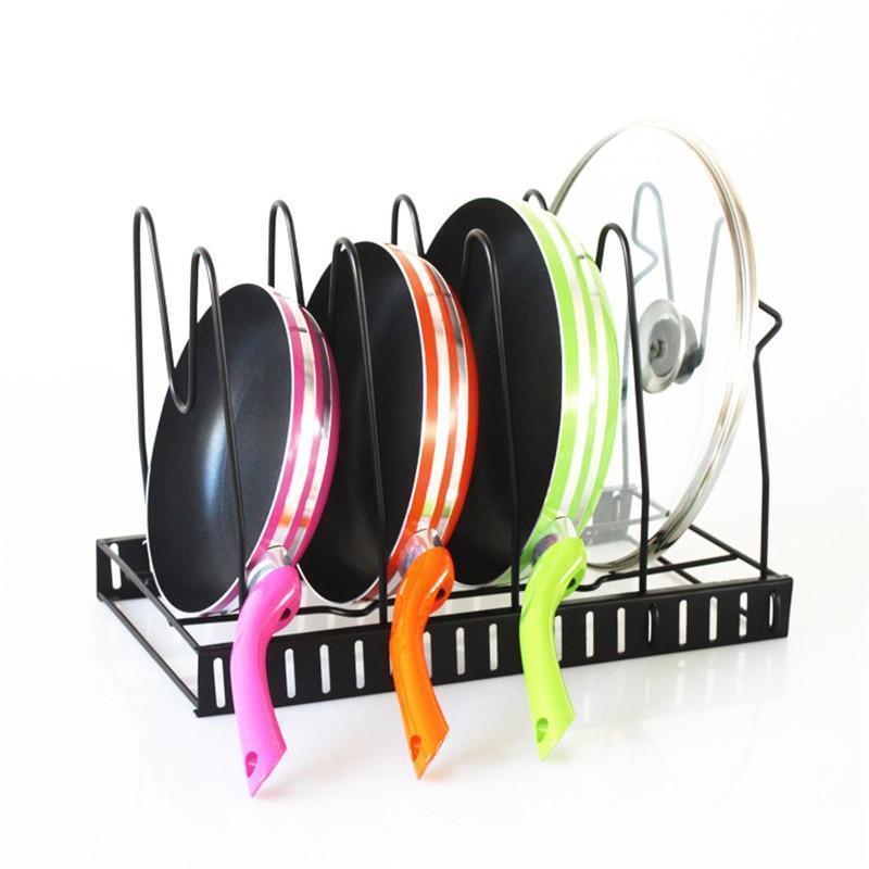 Adjustable Pan Rack Organizer