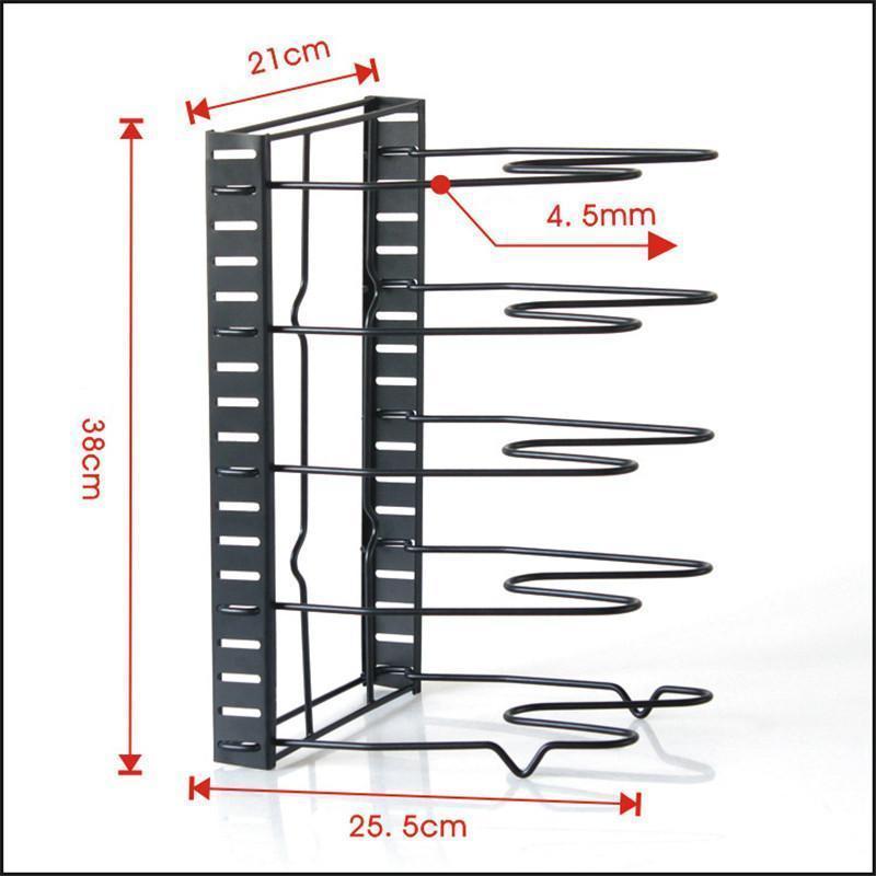 Adjustable Pan Rack Organizer