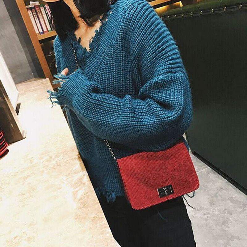 Quilted Chain Shoulder Crossbody Handbag