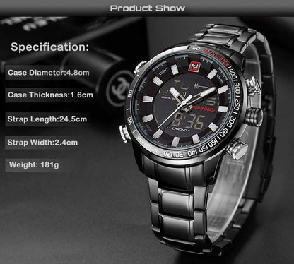 Luxury Sports Waterproof  Wristwatch